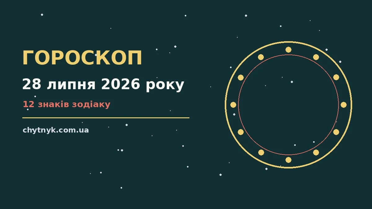 Гороскоп на 28 липня 2026 року: загальний прогноз для дванадцяти знаків Зодіаку