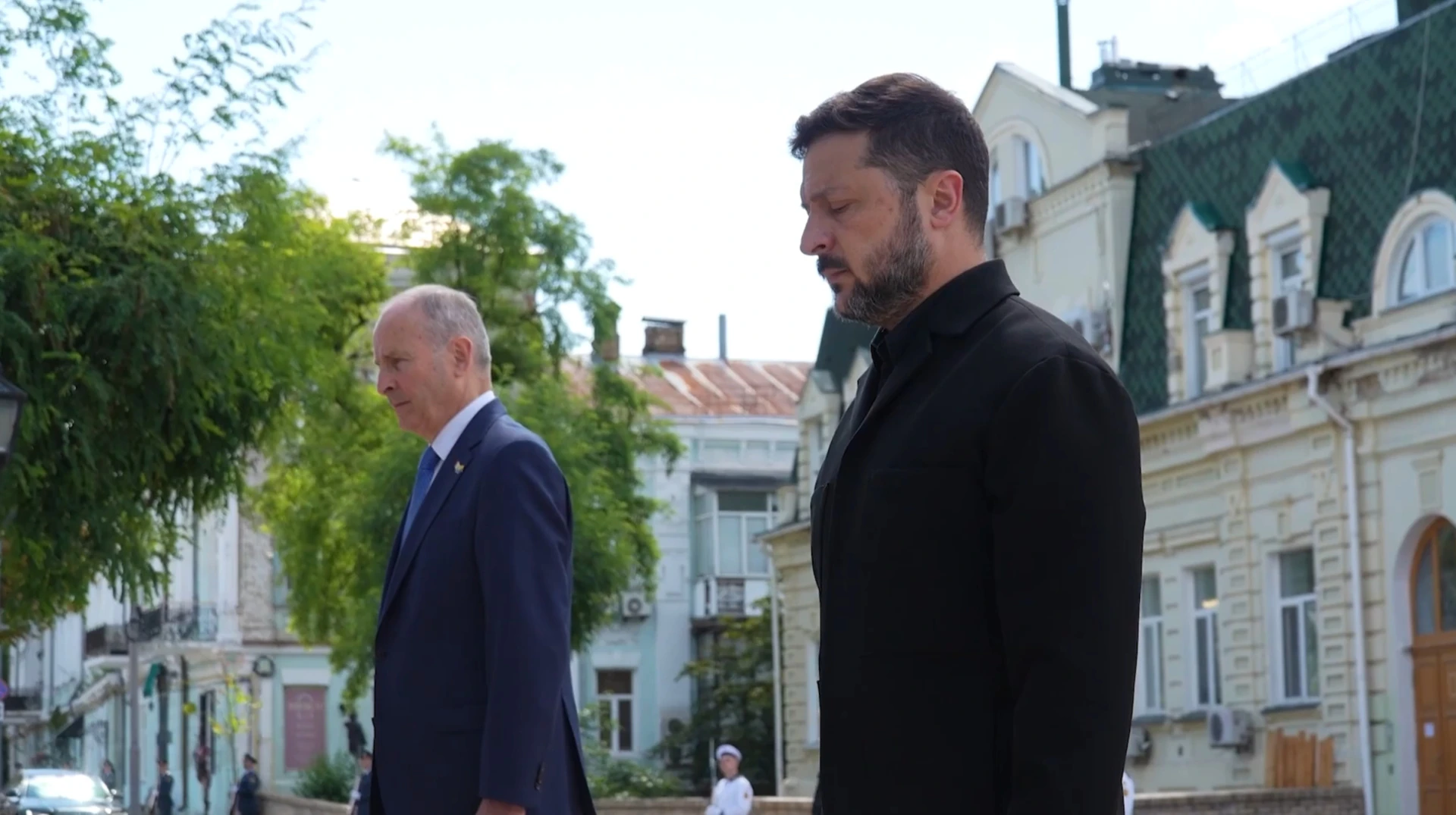 Міхол Мартін і Володимир Зеленський під час спільної пресконференції