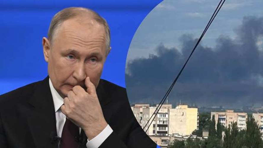 Вибухи на тлі російського нафтопереробного заводу