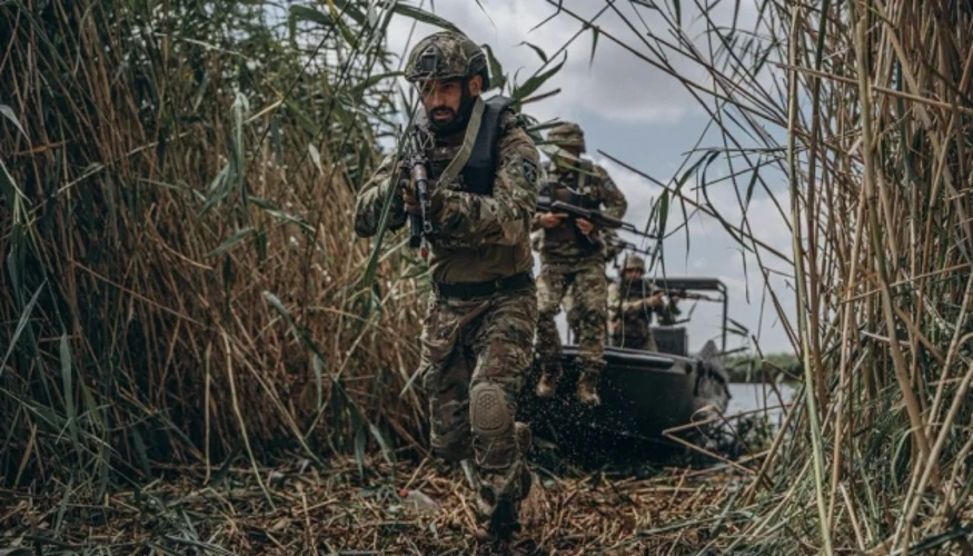 Карта бойових дій з позначеними напрямками фронту, найгарячіші з яких — Костянтинівський і Покровський