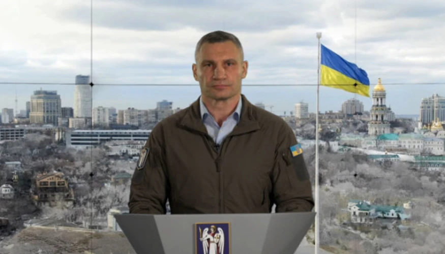 Київський міський голова Віталій Кличко під час брифінгу щодо підготовки міста до опалювального сезону