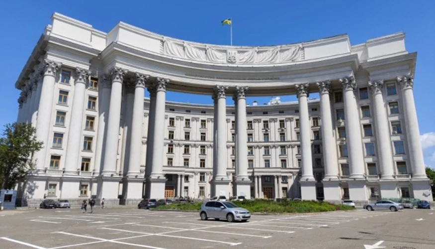 Речник МЗС Георгій Тихий під час брифінгу для журналістів, 8 жовтня 2026 року